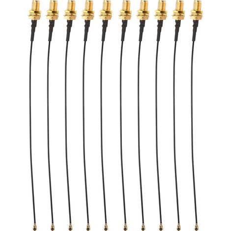 Adaptateur RF, câble en queue de cochon, chargeur d'antenne, fil de raccordement de 15cm pour Module de reconnaissance faciale, 10 pièces (1/5)