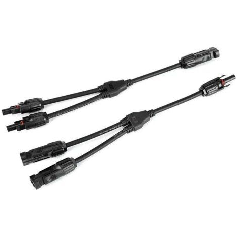 Paar Y-Typ-Steckverbinder, Solar-PV-Kabel, Solarpanel-Kabel, männlich/weiblich, M/F/F und F/M/M, Abzweigverbinder, Y2-1, Y-förmige Photovoltaik-Steckverbinder