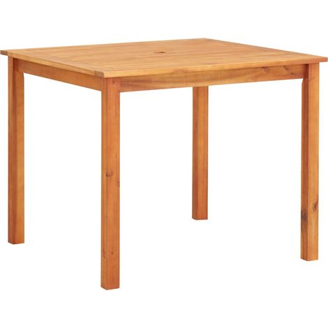 Mesa de jardín madera maciza de acacia 88x88x74 cm