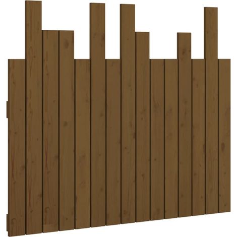 Testiera letto accessorio camera da letto pensile stile pallet 95,5 x 3 x 80 cm Legno massello marrone chiaro TDL0202557
