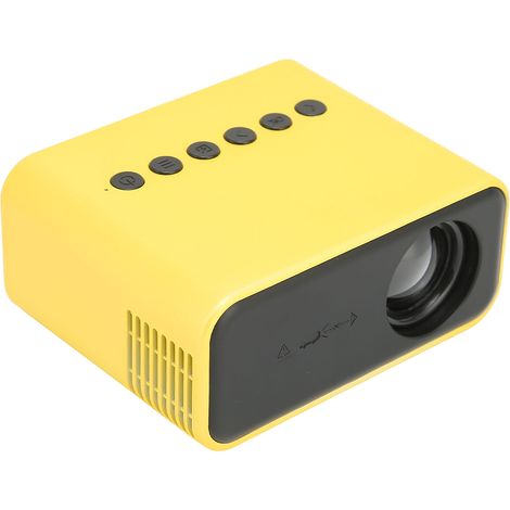 Mini projecteur portable pour home cinéma et projection sur téléphone portable (100-240 V, prise jaune UE) (1/5)