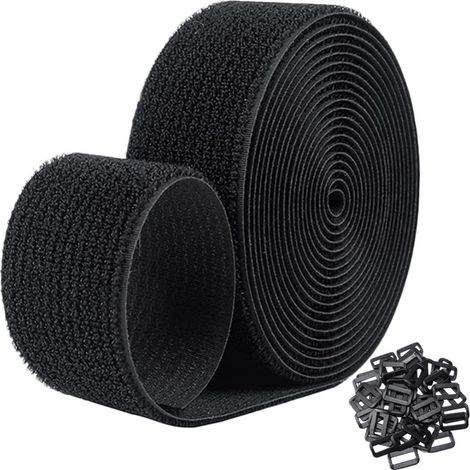 Ensemble de serre-câbles auto-agrippants réglables avec boucle en nylon et plastique pour fixer les (1/5)