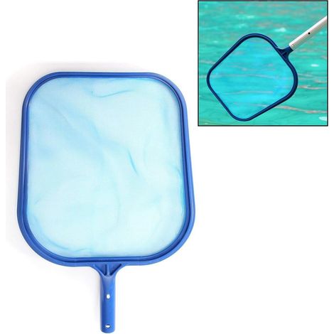 Épuisettes de Surface pour Piscine, Feuille Professionnelle en Plastique Rake Net Mesh Skimmer Clean Tool pour Piscine étang Bain (1/4)
