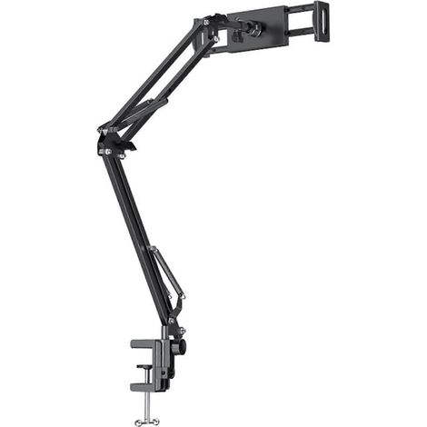 Support de téléphone portable rotatif à 360° pour bureau, bras long, support pour tablette et téléphone avec pince. (1/4)