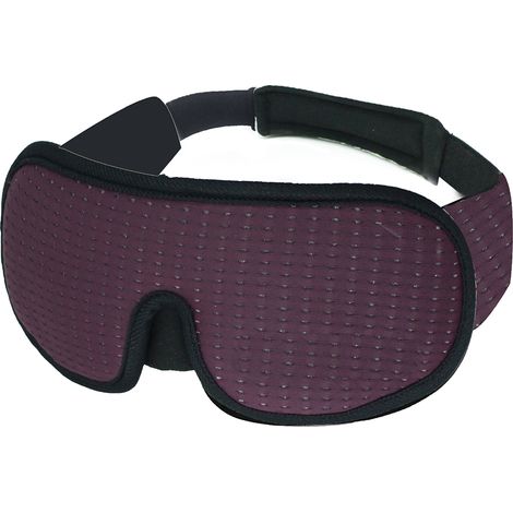Masque de nuit 3D moulé concave pour hommes et femmes, cache-œil ergonomique pour sommeil profond, bandeau occultant confortable (1/5)