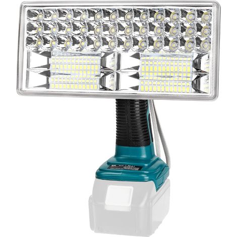 Lampe LED sans fil 4200lm compatible avec batterie au lithium 18V LXT, lampe de travail 40W pour camping, réparation de voiture, éclairage d'urgence et de chantier (1/5)
