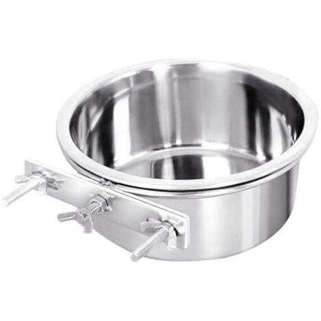 Gamelle pour Chien, gamelle d'eau de Caisse avec Support, gamelle d'eau en Acier Inoxydable pour Chiens, gamelles murales Confortables pour Animaux de Compagnie (1/5)