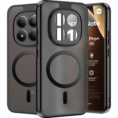 Funda MagSafe negra mate para Xiaomi Redmi Note 15 Pro+ Plus (1/5)