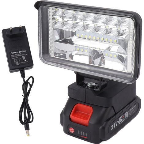Super bright LED work light, long range, MT interface, rotating lamp head, 1500mAh, for outdoor use (1/5)