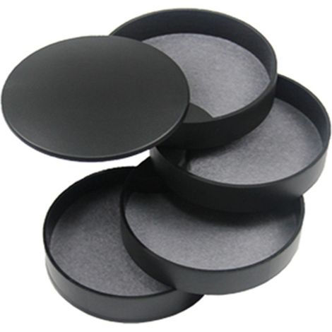 BRAVIX Boîte à Bijoux Fille, Rangement Bijoux, Organisateur de Bijoux, Boîte à Bijoux Rotative à 4 Niveaux, Doublure en Velours, Boîte pour Bagues, Boucles d'Oreilles, Colliers et Montres