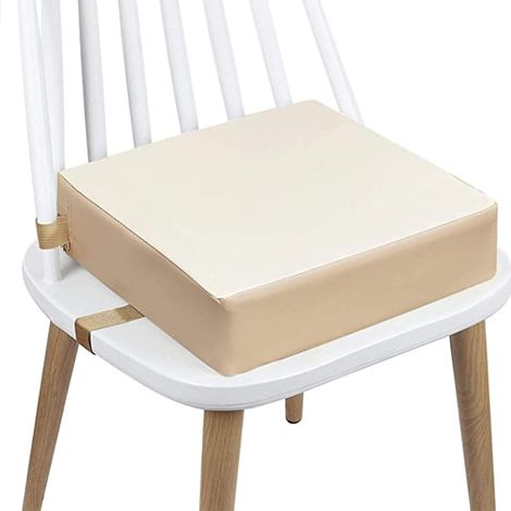 Cuscino per seggiolino portatile, seggiolone lavabile con fibbia di sicurezza per pasti, viaggi, neonati, bambini piccoli, bambini (beige) (1/5)