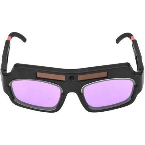 Pair - Lunettes de soudure à assombrissement automatique solaire – Protection optimale pour soudage à l'arc – Panneau solaire intégré – 87g (1/5)