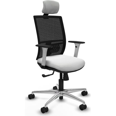 Chaise de bureau piqueras y crespo Yunquera blanche 120 kg (1/2)