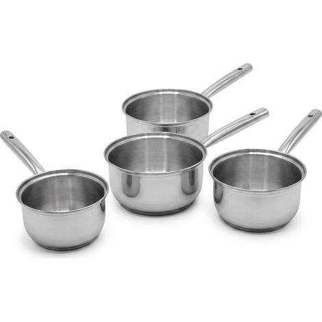 Lot de 4 casseroles 16/18/20/22 cm en inox Fackelmann Rhona (1/5)