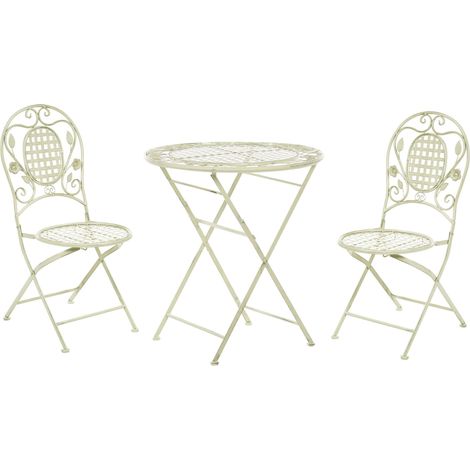 Bistro Set klappbar BIVIO Metall Hellgrün