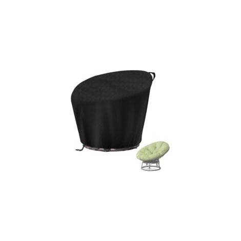Housse de protection pour fauteuil papasan, en rotin, imperméable, coupe-vent et résistante, pour fauteuil suspendu - 119 x 89/46 cm