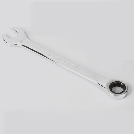 Clé mixte à cliquet 72 dents - 22 mm - Finition satinée - Chrome vanadium (1/3)