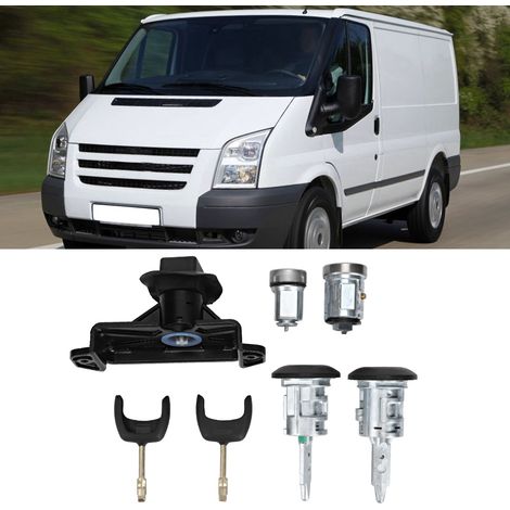 Kit complet de 7 serrures de porte avec clés, compatible avec Ford Transit MK7 2006-2011 4874508 (1/4)