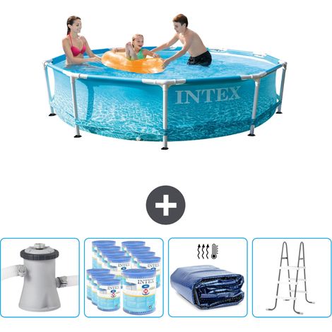 Intex Piscina con struttura Rotonda - 305x76 cm - 7-pezzi SCB95 (1/4)