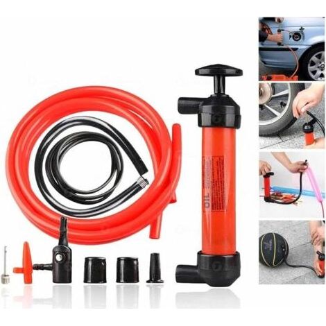 Seringue a Huile, Seringue de Remplacement de Liquides Automobile, Pompe Vidange Huile Moteur de Frein avec Tube Extension et Joint, Liquide de Frein Extracteur de Fluide pour Engrenages (1/4)
