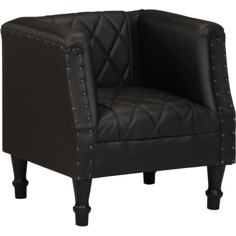 Chaise pliante en cuir véritable de chèvre – Siège ergonomique noir, léger et compact pour intérieur, bureau ou extérieur (1/5)