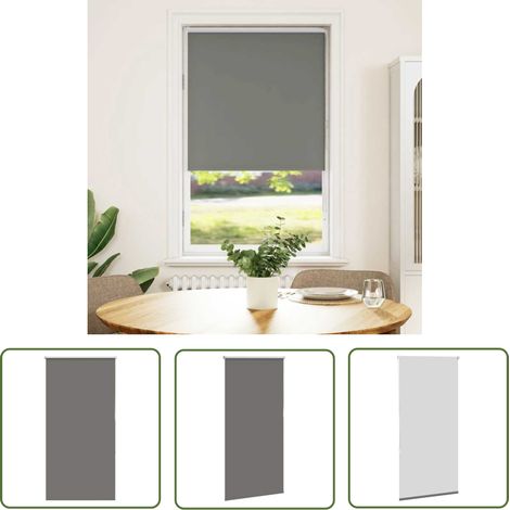 vidaXL Verdunkelungsrollo Grau 75x175 cm Stoffbreite 70,7 cm Polyester (1/5)