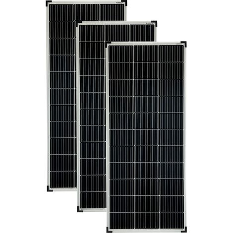 140 Watt Mono Solarmodule 3 Stück 10 Busbars 210mm Zellformat Solarpanel (1/5)