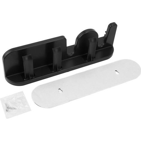 Support mural porte-filtre Toivize pour accessoires café 58mm, étagère murale ABS noire avec distributeur et tasseur (1/5)