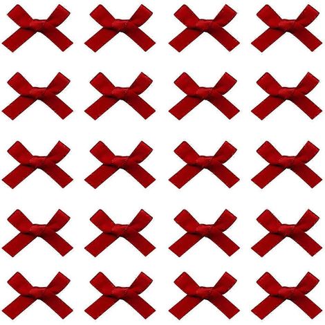 Lot de 20 épingles à cheveux décoratives pour fille, avec nœud papillon et dents intérieures résistantes. Pince à cheveux décorative pour frange et nœud papillon.-Wine red (1/5)