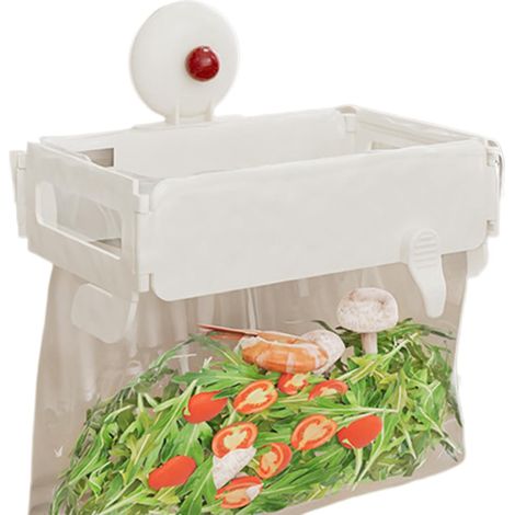 Trash Bag Holder Cabinet, Foldable Garbage Pouch Rack,Detachable Design Lightweight Materials, Wall Mount Stand for Kitchen Laundry Outdoor RV Garden Boat Trailer Party Tailgating (1/5)