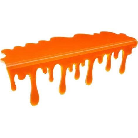 Étagère décorative Maison hantée Gouttes de sang effet phosphorescent bordure avec taches de sang réalistes orange (1/5)