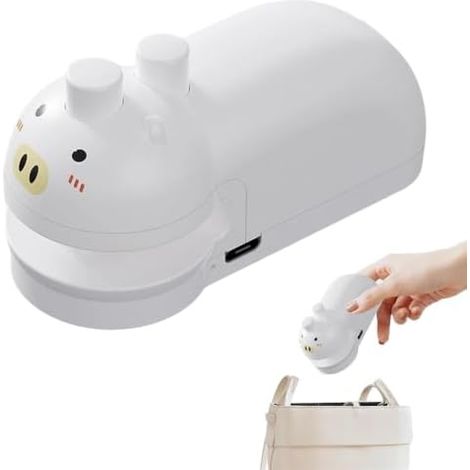 Scelleuse magnétique compacte pour sachets de goûter Mini scelleuse thermique pour voyages, cuisine, repas et viande (1/5)