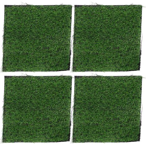 4PCS Artificial Plant Grass Lawn Turf Carpet DIY Miniature Landscape Decoration 25x25cm (1/5)
