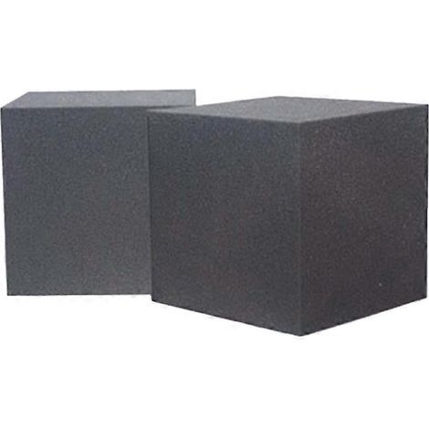 Lot de 2 grands blocs carrés en mousse pour coin ou piège à basses, panneaux de traitement acoustique en mousse pour studio, 30 x 30 x 30 cm (1/5)