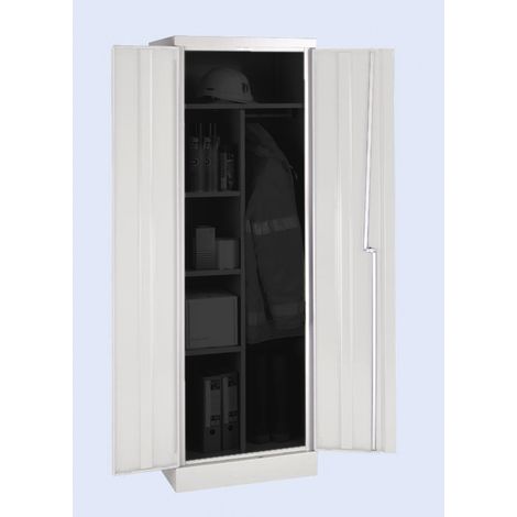 Armoire de stockage RS PRO 2 portes en Acier verrouillable à poser au sol, 1820 x 615 x 505mm ( Prix pour 1 )
