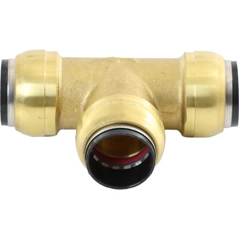 ELMAG T-Steckverbinder Messing SharkBite für Rohr 22 mm (1/2)
