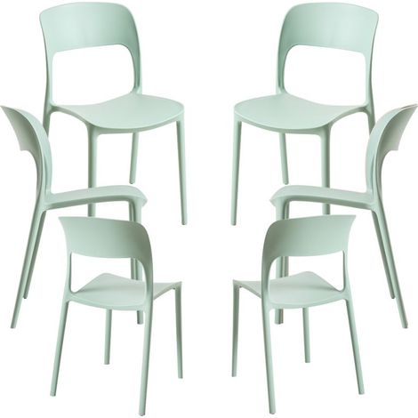 Packs Sillas Jardín - Pack 6 Sillas Inis - Celadón (1/5)