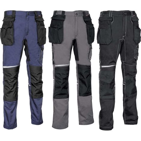 Pantaloni da lavoro multitasche Cofra Lemno - 48 (EU) - Nero