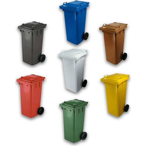 BIDONE PER LA RACCOLTA DIFFERENZIATA 240 lt - Colore verde