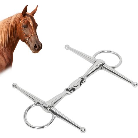 135 mm Edelstahlgebiss für Pferde, ideal für Zucht und Outdoor-Aktivitäten. (1/5)