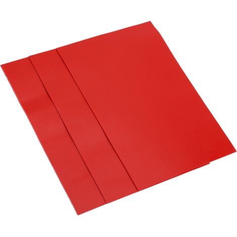 Kit de réparation PVC rouge pour bateau gonflable, canoë et kayak - 3 pièces