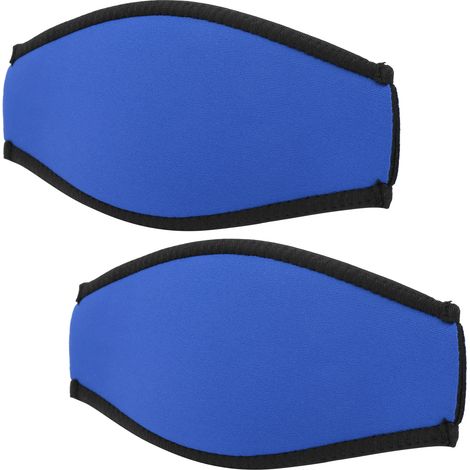 Lot de 2 protections de sangle pour miroir de plongée, tuba et snorkeling, bleu (1/5)