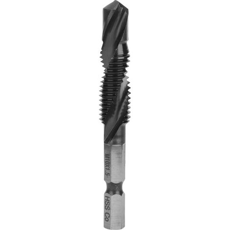 Tournevis taraudeur multifonction avec mèches M10 x 1.5 revêtues TIAIN pour perçage et filetage (1/5)