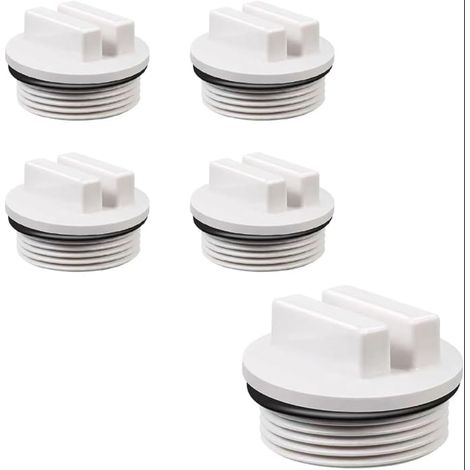 Bouchon d'hiver pour Piscine, Bouchon Piscine, Bouchon Skimmer Piscine, Bouchon de Retour de Piscine 1 1/2" Bouchons de Tuyau de Piscine fileté pour Les Piscines et Les Spas (1/5)