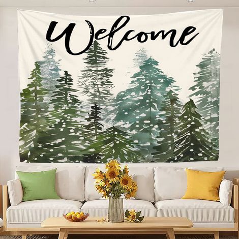 Tapisserie murale bohème, tissu de fond à suspendre pour la décoration intérieure 100x75cm (1/5)