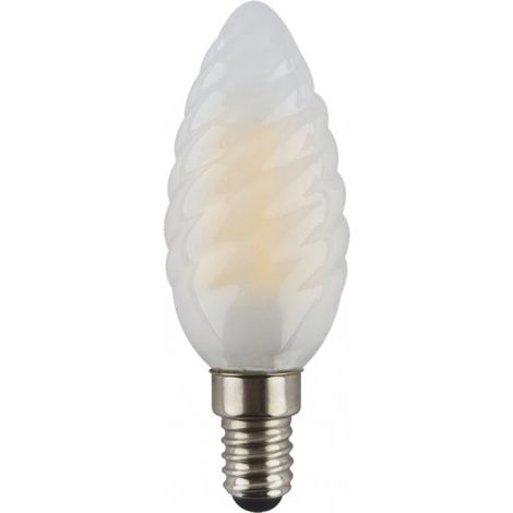 Bombilla vela rizada 4w 3000k fabriplus e14 360lm  9,7x3,4x3,4 cm