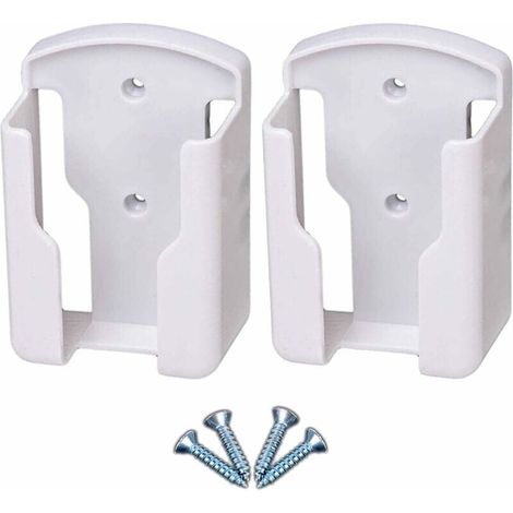 EASYCOMFORT Support de télécommande mural pour systèmes de télévision et de climatisation Boîte de rangement murale pour télécommande univers pour télécommande, blanc, paquet de 2 (1/5)