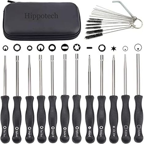 Lot de 12 Outils de réglage de carburateur avec Tournevis acircle pour Petit Moteur 2 Temps pour Husqvarna pour STHIL pour débroussailleuse Echo tronçonneuse (1/4)