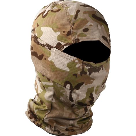 Tarnmaske, Sturmhaube, Kopfbedeckung für Radfahrer und Motorradfahrer, Trainingshelm für Outdoor-Aktivitäten – Scorpion Desert