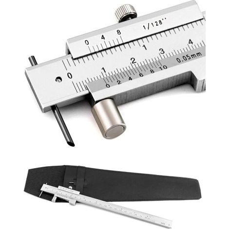 Pied A Coulisse, 0-20 Cm Pieds À Coulisse À Vernier, Outils De Marquage En Acier Inoxydable